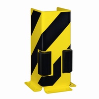 Pallet Racking Protectors with Guide Rollers: click to enlarge