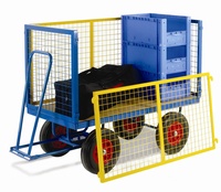 Turntable Trailer with Mesh Cage Supports: click to enlarge