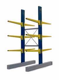 Double Sided BCR100 series Cantilever Racking - Height 3952mm : click to enlarge