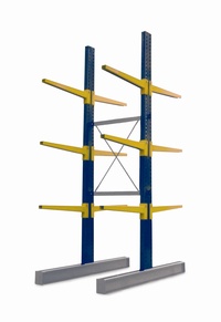 Double Sided BCR100 series Cantilever Racking - Height 4940mm : click to enlarge