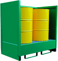 Metal Drum Spill Pallets: click to enlarge
