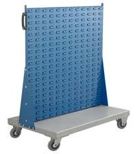 Topstore - Louvred Panel Trolley Stands: click to enlarge