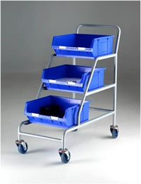 Topstore - Braked Angled Container Trolleys: click to enlarge