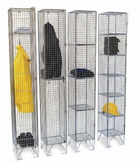 Wire Mesh Lockers: click to enlarge