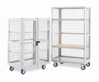 Mobile Storage Shelving - Plywood Shelves: click to enlarge