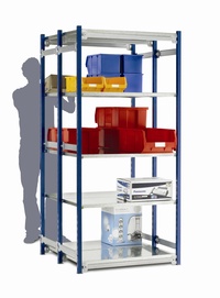 Toprax 1500mm Shelving - 870mm Wide Shelves - Standard Double Bays: click to enlarge