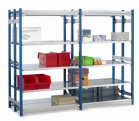 Toprax 2000mm Shelving - 870mm Wide Shelves - Standard Double Bays: click to enlarge