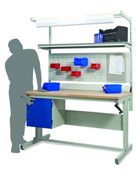 Premium Height Adjustable Workbenches: click to enlarge