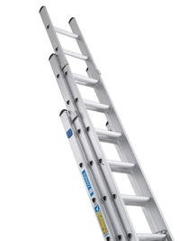Three Part Extension Ladders - Industrial: click to enlarge