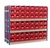 Toprax - Longspan Bay Shelving c/w Red TC Bin Kits - Chipboard Shelves