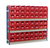 Toprax - Longspan Bay Shelving c/w Red TC Bin Kits - Steel Shelves
