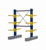 Double Sided BCR100 series Cantilever Racking - Height 2052mm 