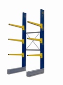 Single Sided BCR100 series Cantilever Racking - Height 3952mm