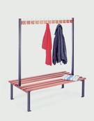 Double Sided Cloakroom Units with Plastic Hooks