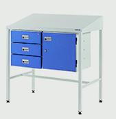 Team Leader Workstations with Triple Drawers & Cupboard